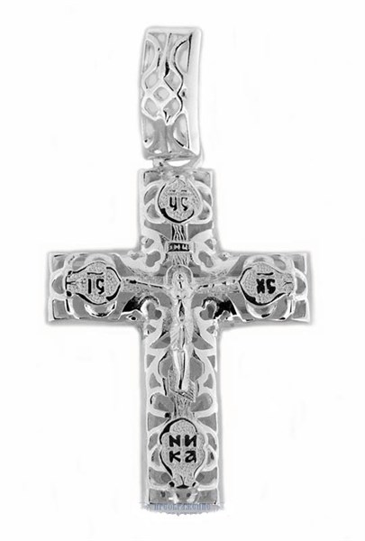 Крестик православный Спаси и сохрани серебряный 1.87гр 252597