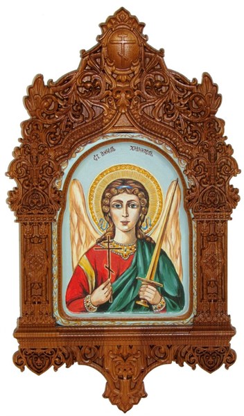 Рукописная икона Ангел Хранитель на кипарисе 20х15 20602 - фото 33304