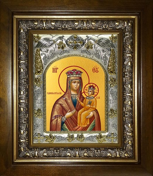 Икона Рудневская икона Божией Матери, в киоте 20х24 см 21226