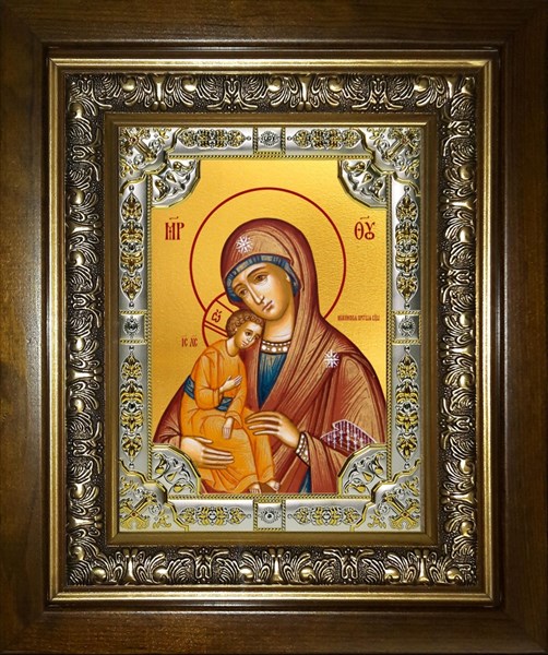 Икона Миасинская икона Божией Матери, в киоте 24х30 см 21282 - фото 35042