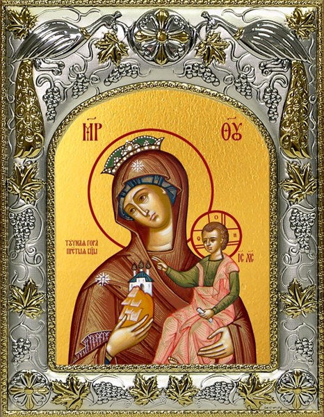 Икона Тучная Гора, икона Божией Матери, 14х18 см 21336