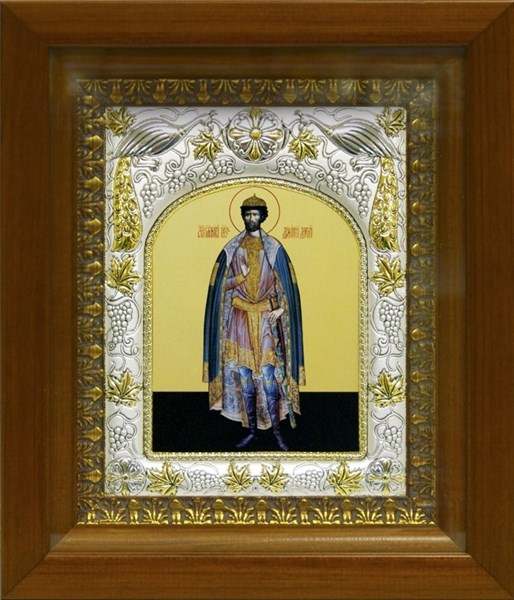 Икона Димитрий (Дмитрий) Донской благоверный князь, в киоте 20х24 см 22110 - фото 35853