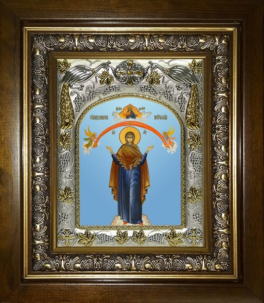 Икона Покров, икона Божией Матери, в киоте 20х24 см 22179 - фото 35921