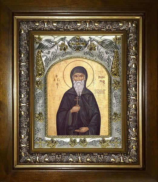 Икона Патапий Египетский преподобный, в киоте 20х24 см 22183 - фото 35925