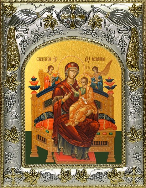 Икона Всецарица икона Божией Матери, 14х18 см 22228 - фото 35970