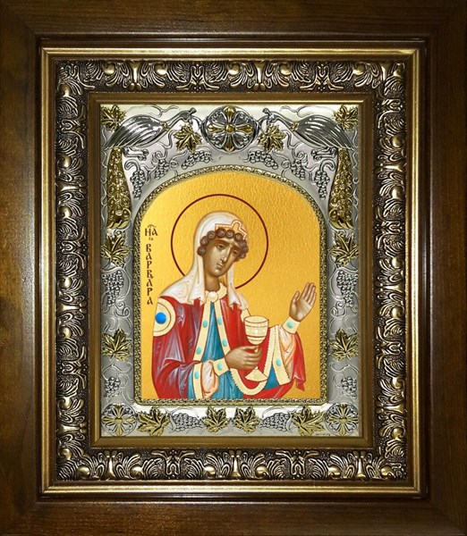 Икона Варвара великомученица,в киоте 20х24 см 22999 - фото 36724
