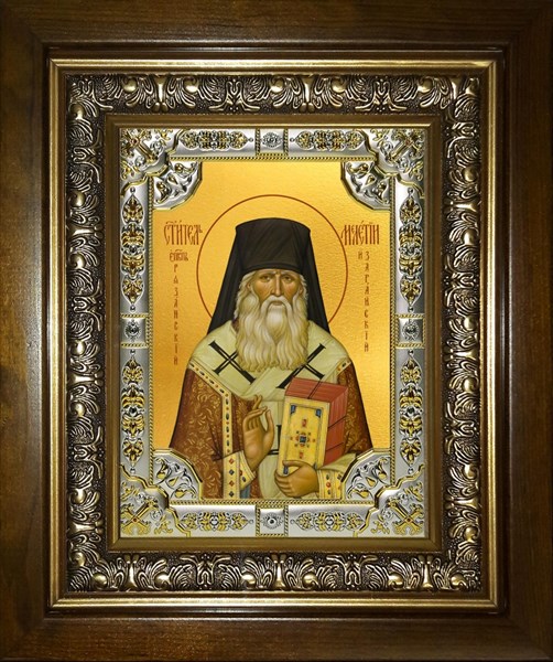 Икона Мелетий епископ Рязанский и Зарайский, святитель, в киоте 24х30 см 23086