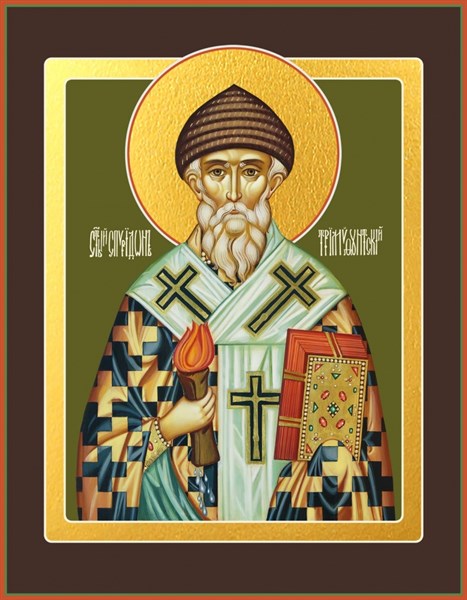 Икона Спиридон Тримифунтский святитель 23259