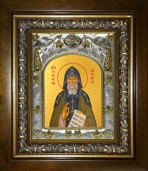 Икона Серафим Вырицкий преподобный, в киоте 20х24 см 23357