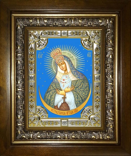 Икона Остробрамская икона Божией Матери, в киоте 24х30 см 23383