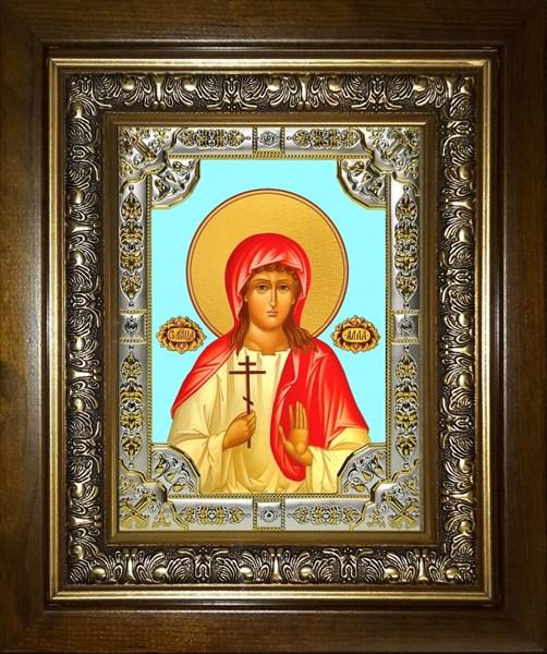 Икона Алла Готфская мученица, в киоте 24х30 см 23453 - фото 37167