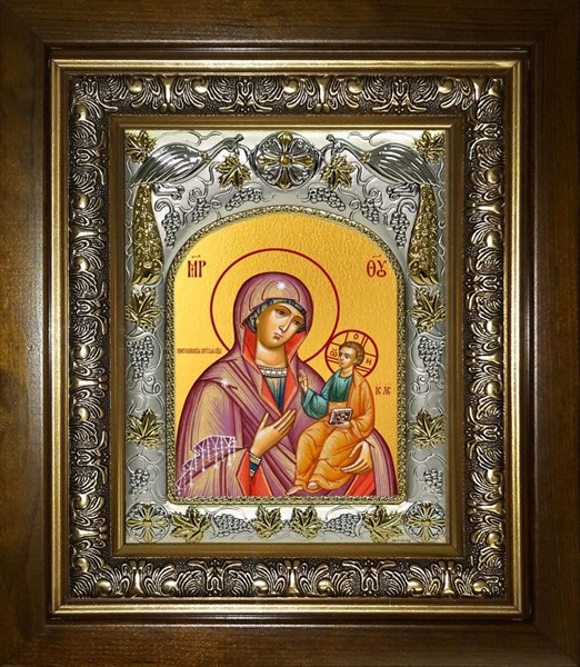 Икона Ченстоховская икона Божией Матери, в киоте 20х24 см 23516 - фото 37228