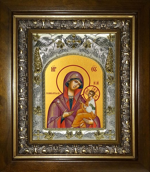 Икона Грузинская икона Божией Матери, в киоте 20х24 см 23562