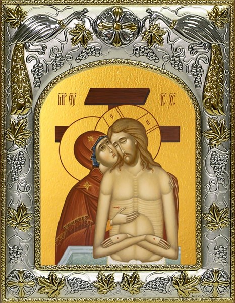 Икона Не рыдай Мене, Мати, 14х18 см 23676