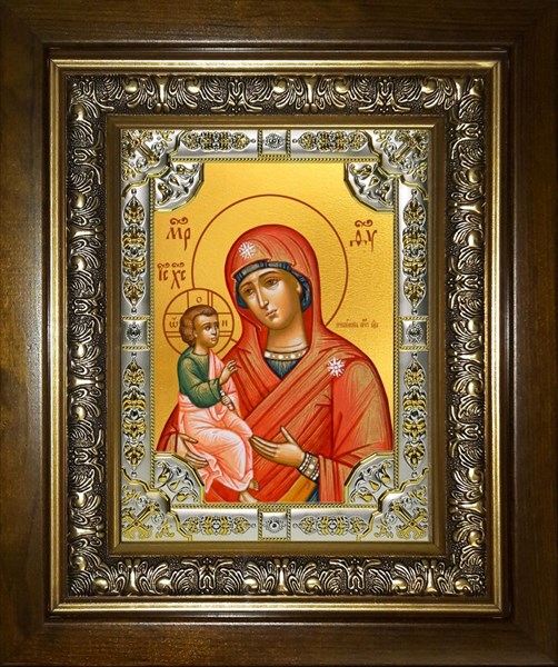 Икона Гребневская икона Божией Матери, в киоте 24х30 см 23702