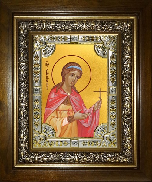 Икона Любовь мученица, в киоте 24х30 см 23711