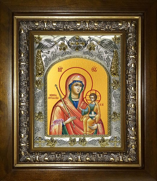 Икона Минская икона Божией Матери, в киоте 20х24 см 23730