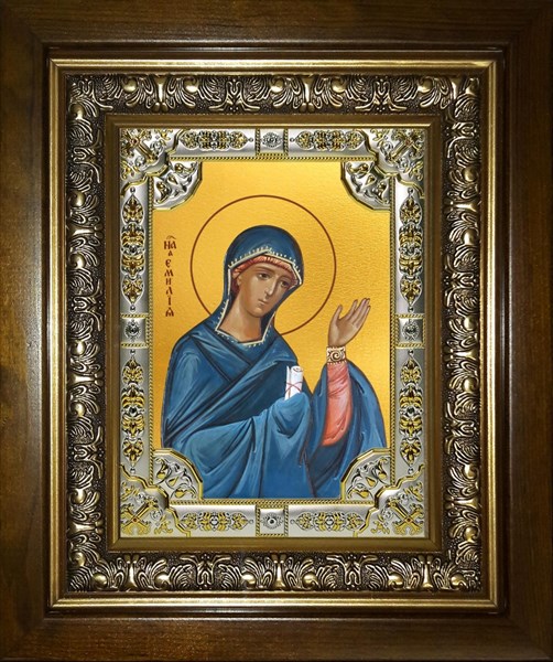 Икона Емилия, Эмилия Кесарийская (Каппадокийская) преподобная,в киоте 24х30 см 23735