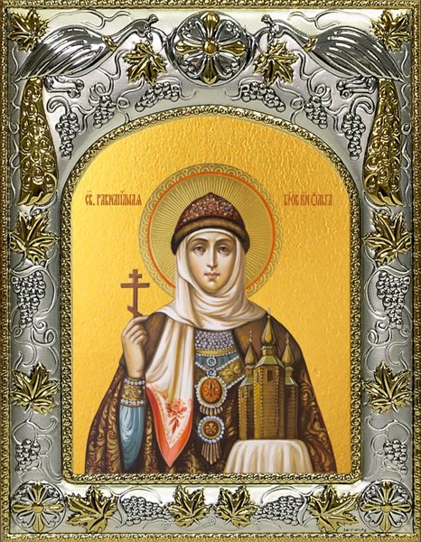 Икона Ольга равноапостольная великая княгиня, 14х18 см 23836 - фото 37541