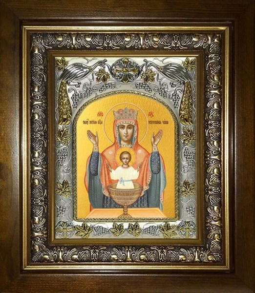 Икона Неупиваемая чаша, икона Божией Матери, в киоте 20х24 см 23847 - фото 37551