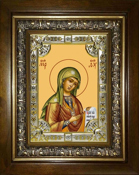 Икона Боголюбская икона Божией Матери, в киоте 24х30 см 23849