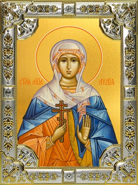 Икона Лидия мученица, 18х24 см, со стразами 23928