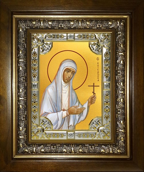 Икона Елизавета, Елисавета преподобномученица, великая княгиня, в киоте 24х30 см 23931
