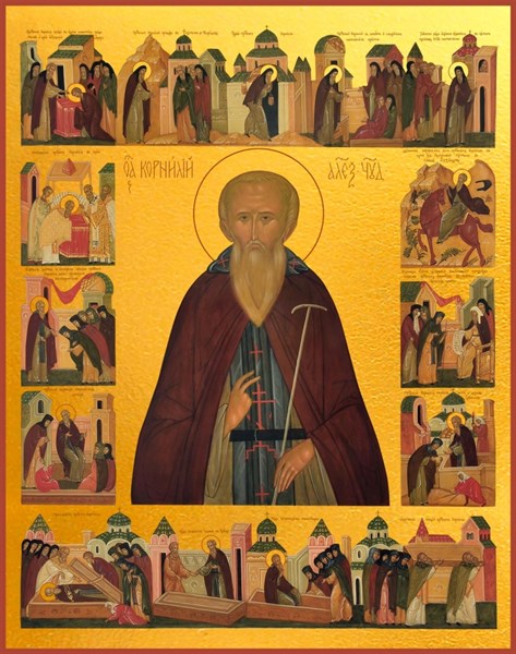 Икона Святой преподобный Корнилий Александровский 23940