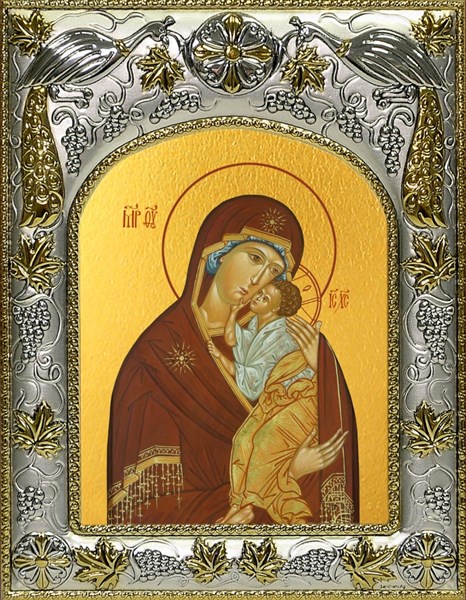Икона Ярославская икона Божией Матери, 14х18 см 24027
