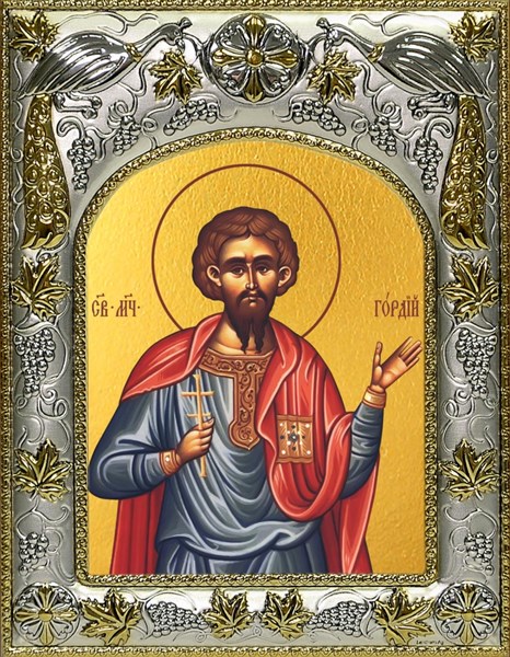 Икона Гордий Каппадокийский, сотник мученик, 14х18 см 24039