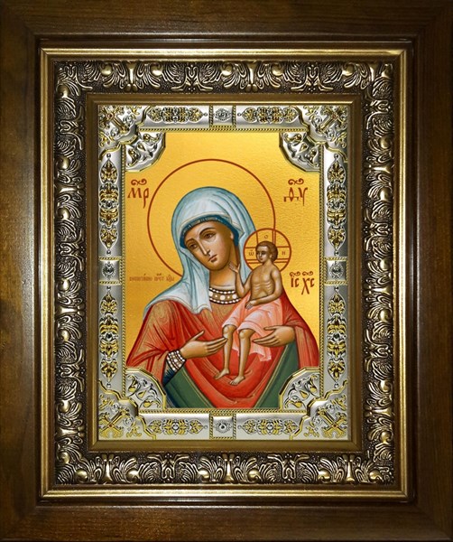 Икона Воспитание, икона Божией Матери, в киоте 24х30 см 24055