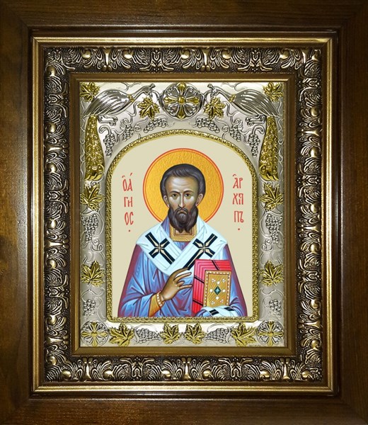 Икона Архипп Колоссянский, Иерапольский священномученик, в киоте 20х24 см 24058