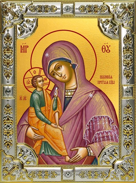 Икона Шуйская икона Божией Матери, 18х24 см, со стразами 24111