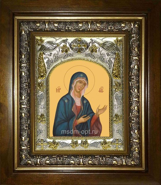 Икона Деисусная икона Божией Матери, в киоте 20х24 см 24127