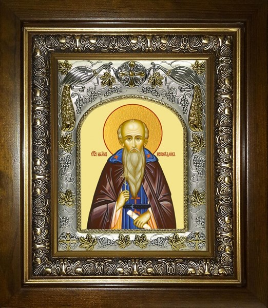 Икона Максим Исповедник преподобный, в киоте 20х24 см 24133 - фото 37828