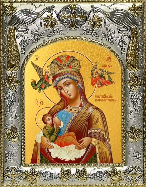 Икона Млекопитательница, икона Божией Матери, 14х18 см 24157