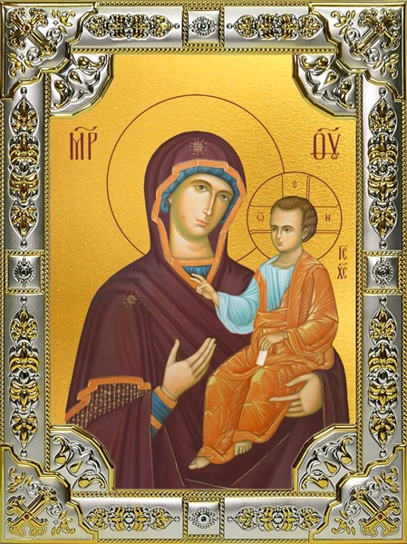 Икона Иверская икона Божией Матери, 18х24 см, со стразами 24191