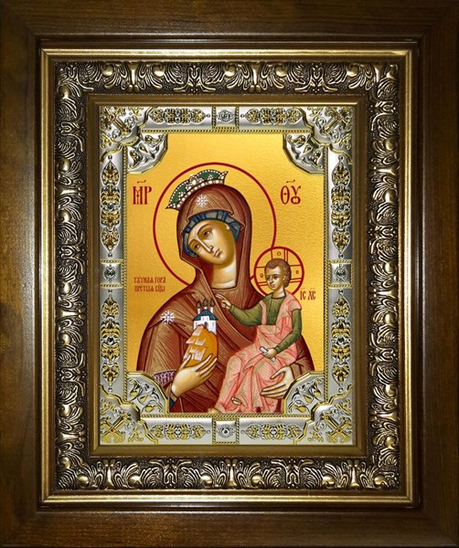 Икона Тучная Гора, икона Божией Матери, в киоте 24х30 см 24299
