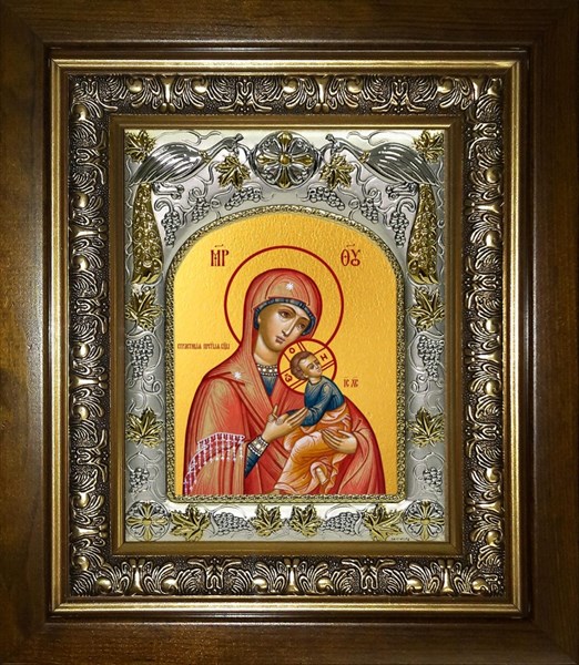 Икона Страстная икона Божией Матери, в киоте 20х24 см 24309 - фото 38000