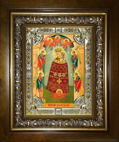 Икона Прибавление Ума, икона Божией Матери, в киоте 24х30 см 24504 - фото 38191