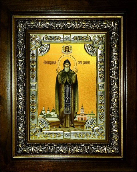 Икона Даниил Московский благоверный князь, в киоте 24х30 см 24662