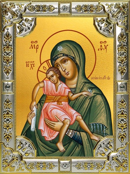 Достойно Есть, икона Божией Матери, 18х24 см, со стразами 24725