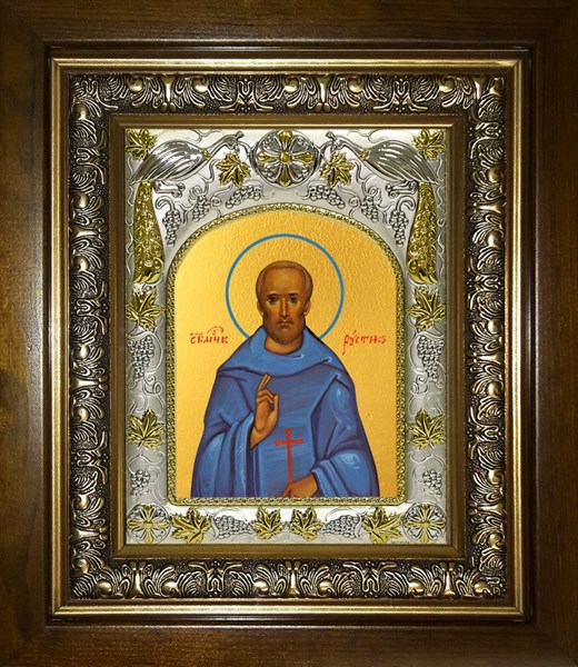 Икона Рустик Парижский священномученик, в киоте 20х24 см 24738