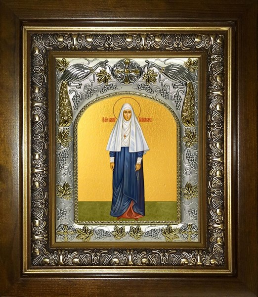 Икона Елизавета, Елисавета преподобномученица, великая княгиня, в киоте 20х24 см 24746