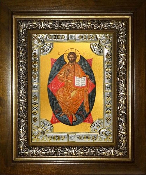 Икона Спас в Силах, в киоте 24х30 см 24876