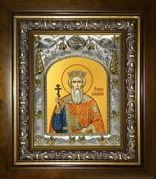 Икона Владимир равноапостольный, Великий князь, в киоте 20х24 см 24939 - фото 38612
