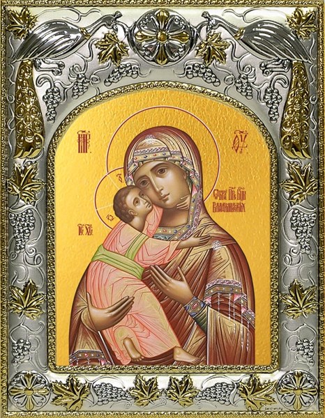 Икона Владимирская икона Божией Матери, 14х18 см 24968 - фото 38639