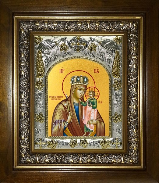 Икона Призри на смирение, икона Божией Матери, в киоте 20х24 см 25018 - фото 38689