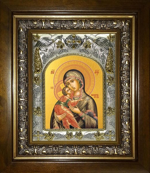 Икона Владимирская икона Божией Матери, в киоте 20х24 см 25019 - фото 38690