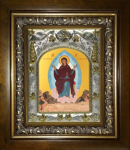 Икона Спорительница хлебов, икона Божией Матери, в киоте 20х24 см 25052
